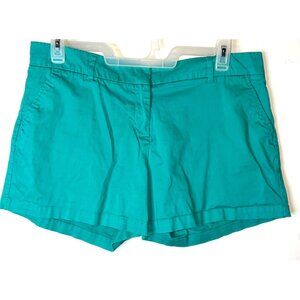 Per Se Womens Green Shorts Size 16 Cotton/Spandex Blend